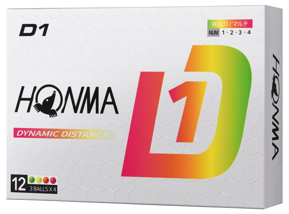 Honma D1, Multicolor Golf Balls
