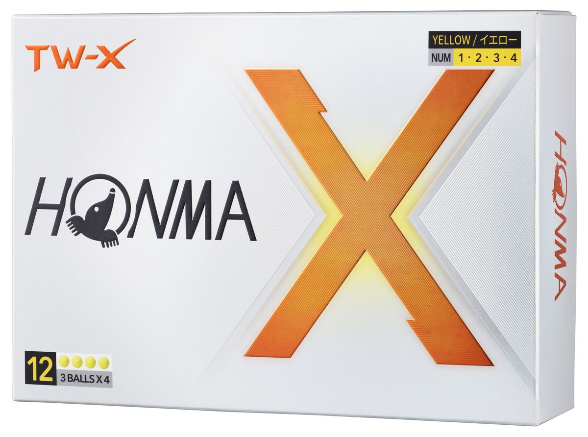 Honma TW-X, Yellow Golf Balls