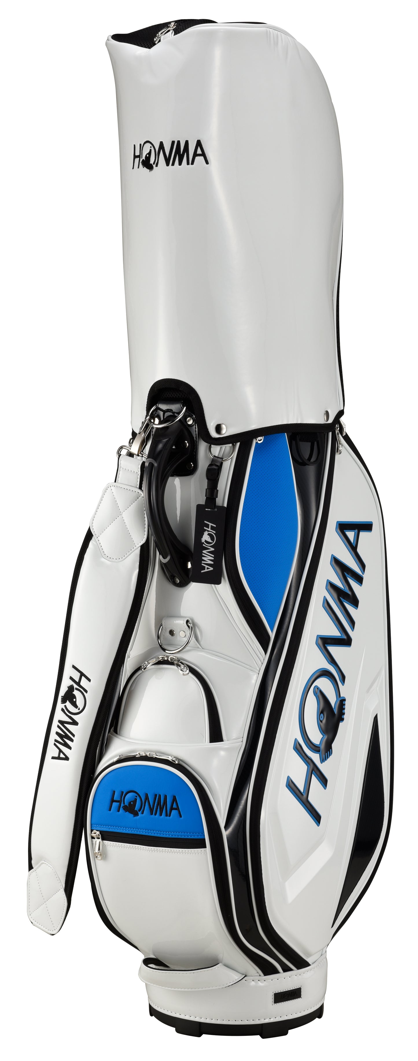 Honma Sports Cart Bag, White, Blue, CB12305