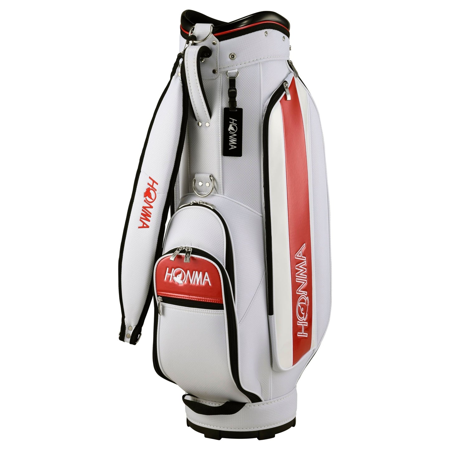 Honma Gear Entry 2 Cart Bag, White, Red, CB12310