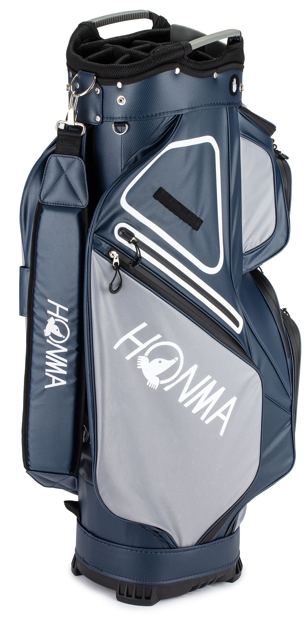 Honma Waterproof Cart Bag, Grey, Navy, CB2126