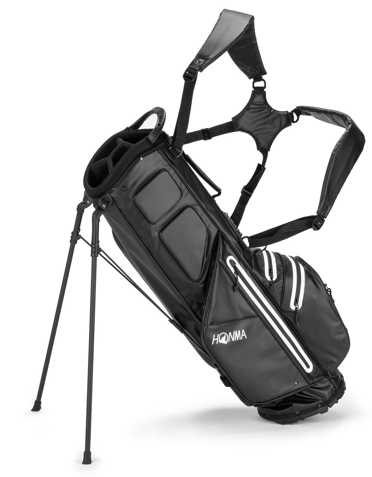 Honma Waterproof Stand Bag, Black, CB2124