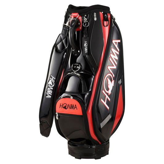 Honma Sports Cart Bag, Black, Red, CB12305