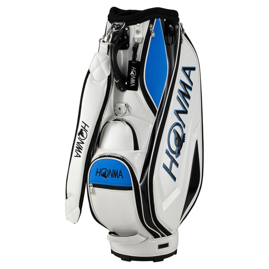 Honma Sports Cart Bag, White, Blue, CB12305