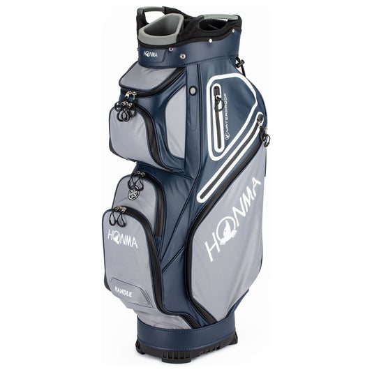 Honma Waterproof Cart Bag, Grey, Navy, CB2126