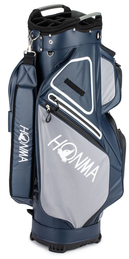Honma Waterproof Cart Bag, Grey, Navy, CB2126