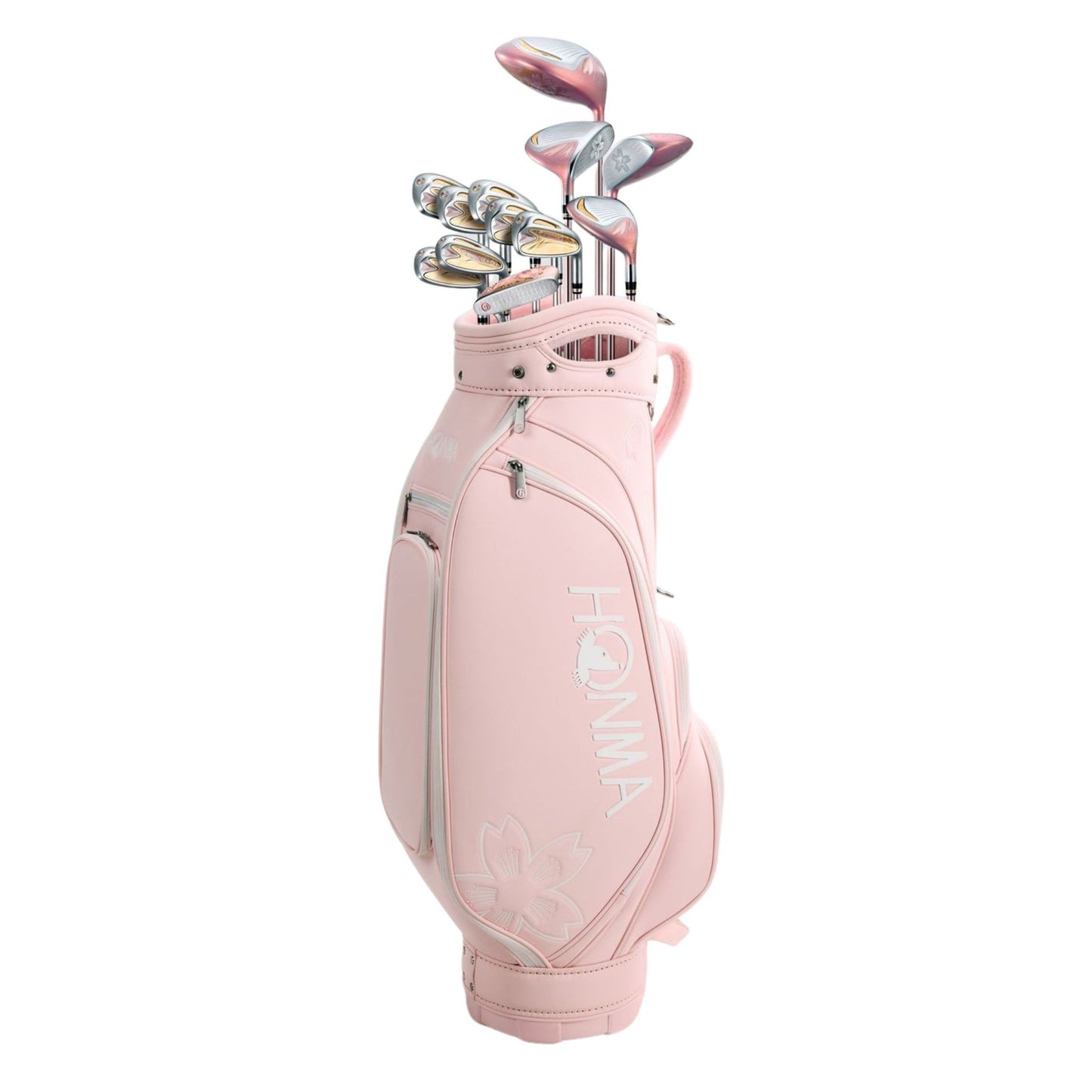 Honma Sakura Dance 2, Pink, full set of golf clubs and accessories