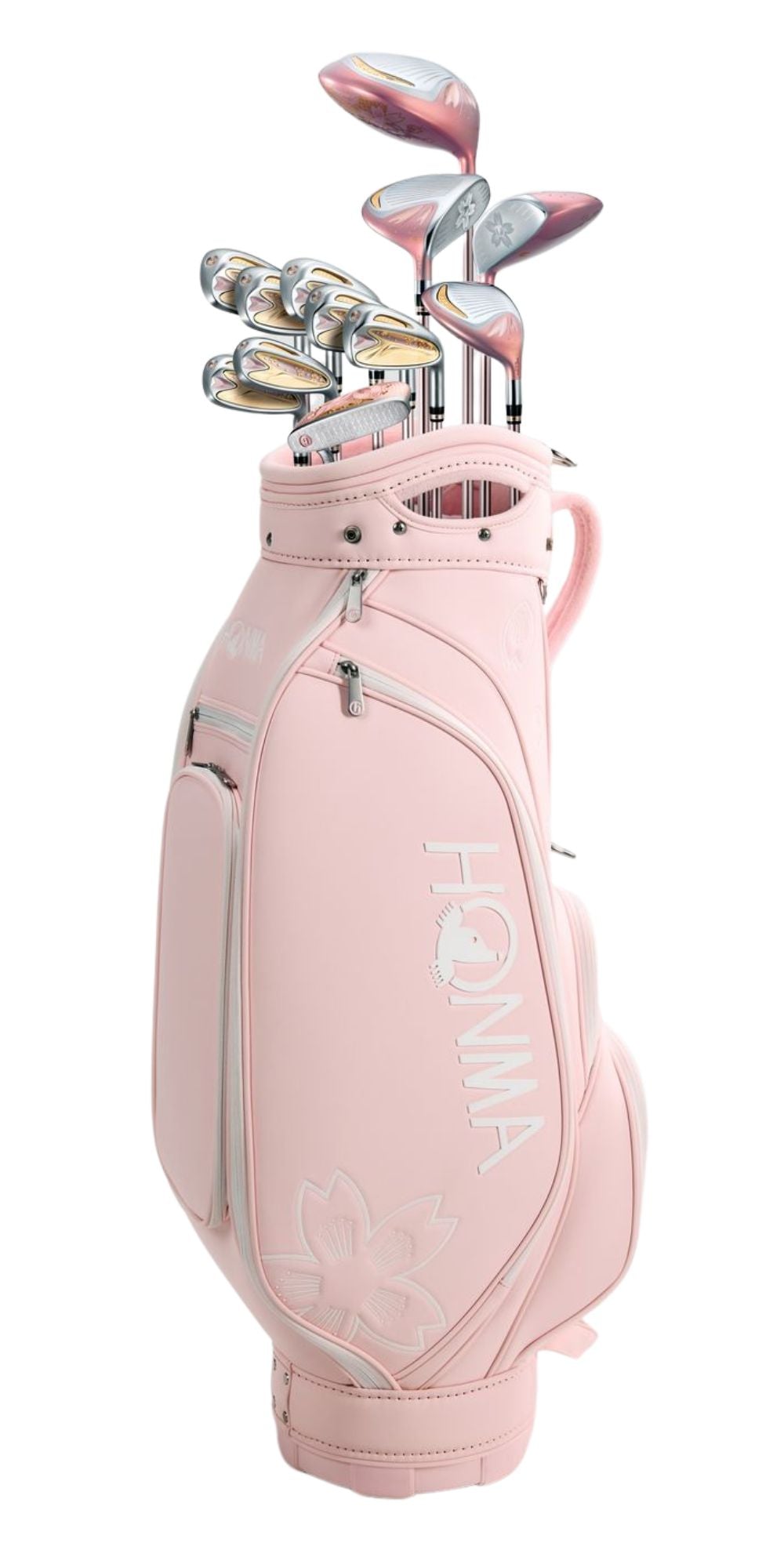 Honma Sakura Dance 2, Pink, full set of golf clubs and accessories